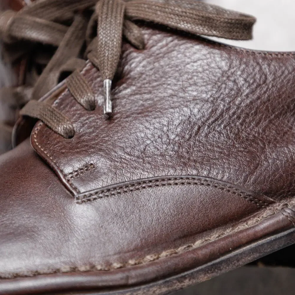 John Varvatos Dark Brown Leather Oxfords Derby Lace Up Shoes Mens 7.5